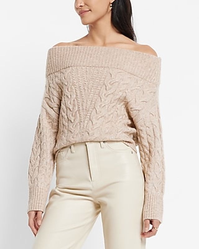 express off the shoulder sweater