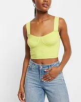 Express Bodycon Ribbed Bustier Crop Sweater Top Women | Vancouver Mall
