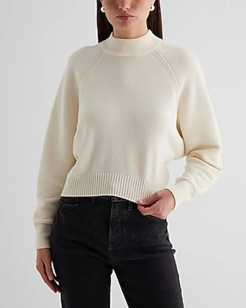 Velvet Mock Neck Long Sleeve Sweater Women's