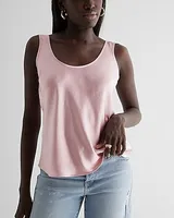 Satin Scoop Neck Tank Women's