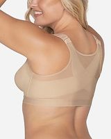 Leonisa Multi Functional Back Support Posture Corrector Wireless Bra Black Women's 36D