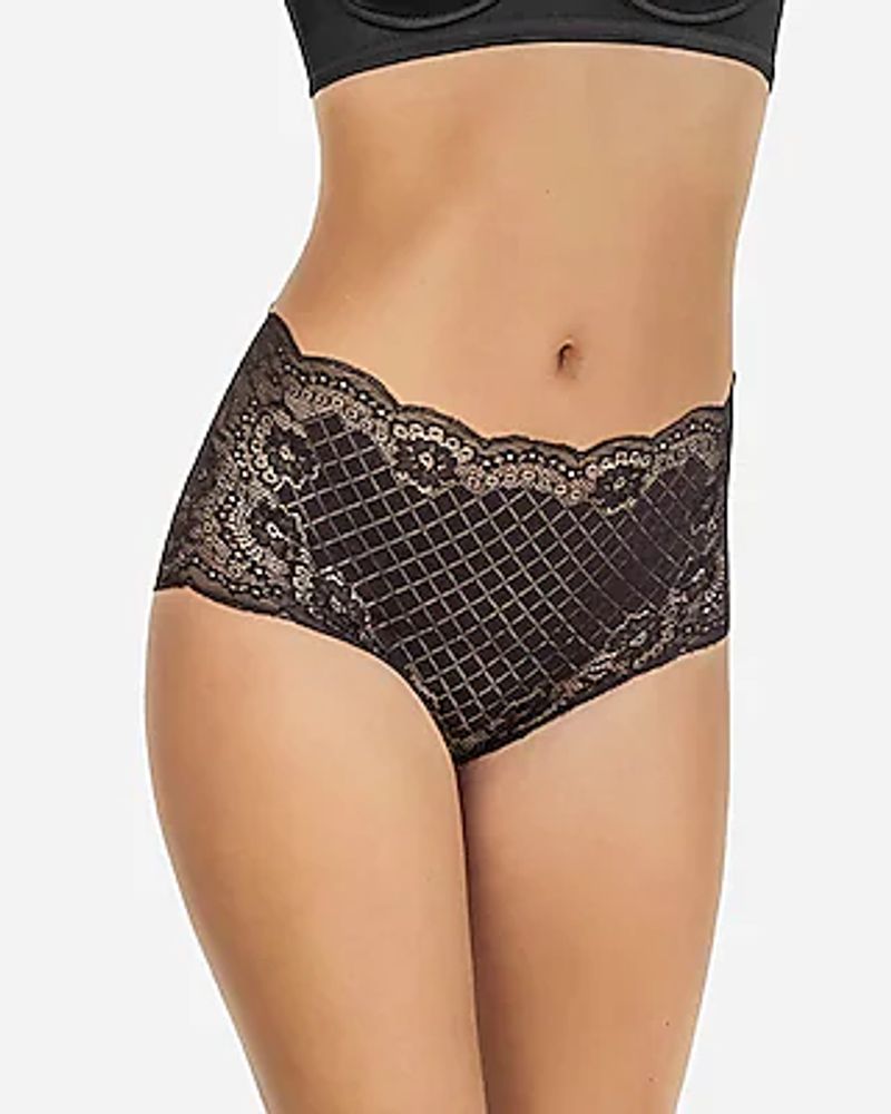 Leonisa Retro Lace Classic Brief Neutral Women's