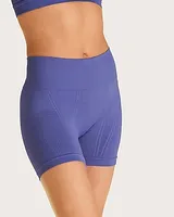 Alala Barre Mid Rise Seamless Biker Shorts Orange Women's L