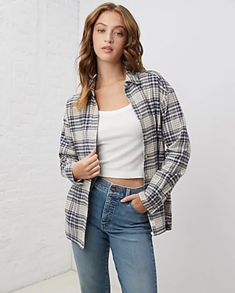 Upwest Ecohemp Flannel Button Down Shirt Women's