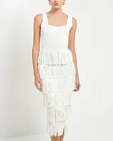 Cocktail & Party Endless Rose Knit Fringe Midi Dress Women's