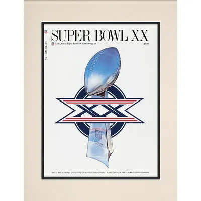 New York Giants vs. New England Patriots Super Bowl XLVI 10.5 x 13 Sublimated Plaque