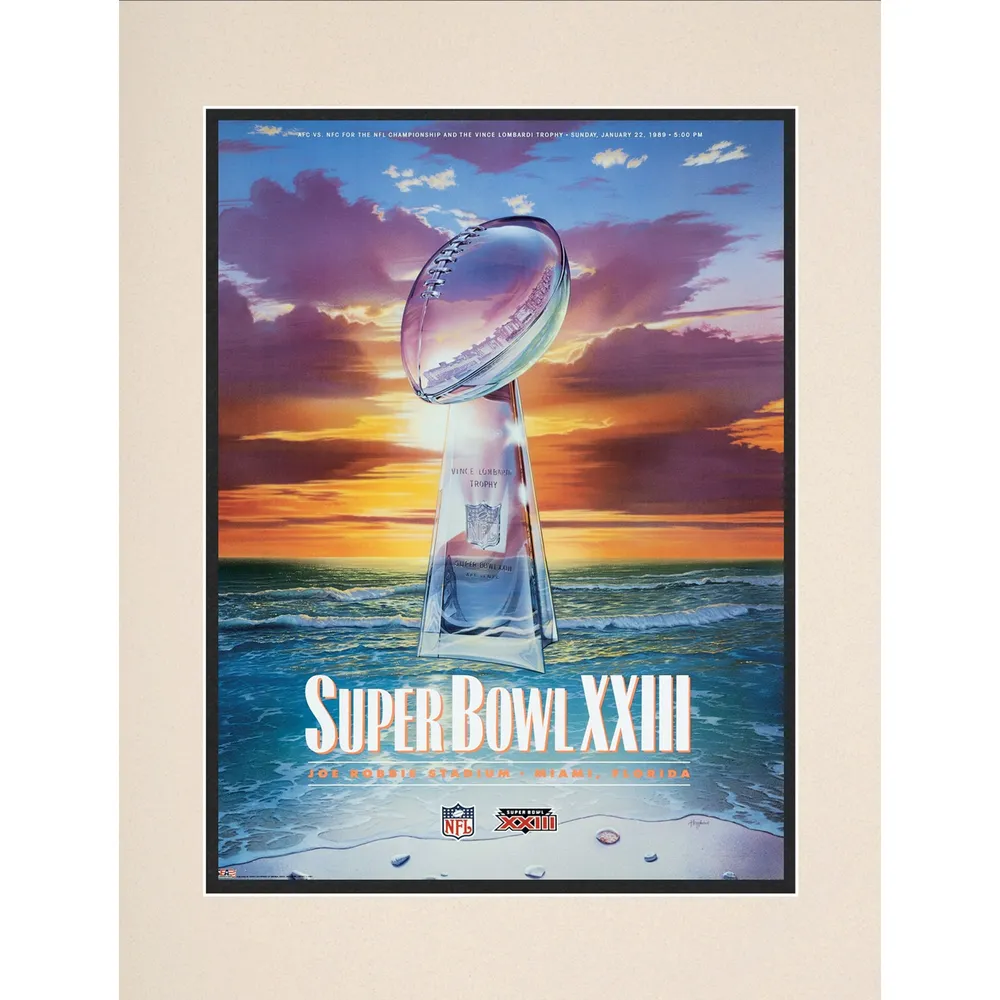 Lids Fanatics Authentic 1989 49ers vs. Bengals 10.5 x 14 Matted Super Bowl  XXIII Program