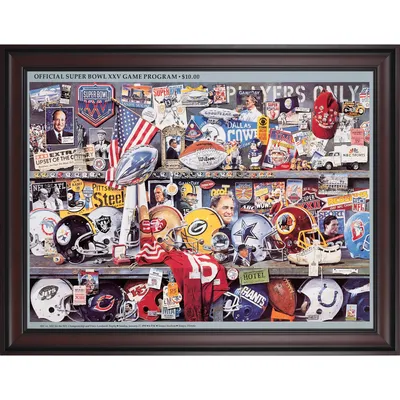 Lids Fanatics Authentic 1998 Broncos vs. Packers Framed 36 x 48 Canvas Super  Bowl XXXII Program