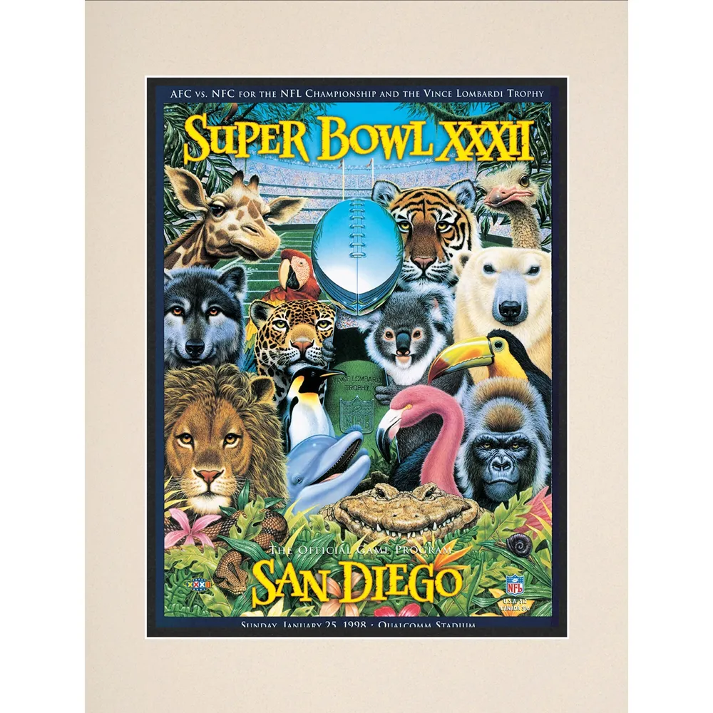 1967 Packers Vs Chiefs 10.5 x 14 Matted Super Bowl I Program