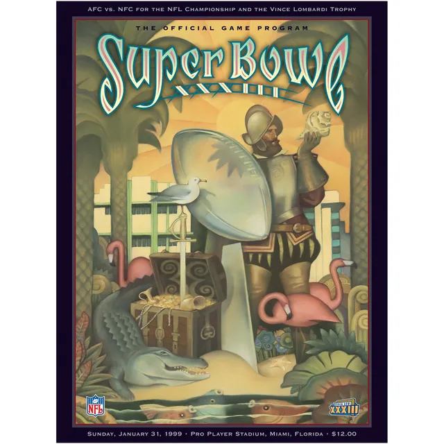 1987 Giants Vs Broncos 10.5 x 14 Matted Super Bowl XXI Program