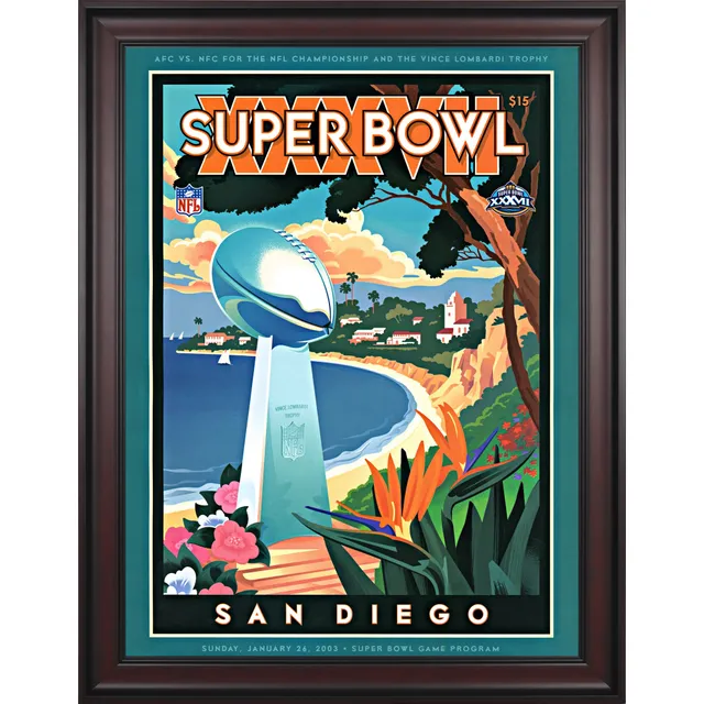 Las Vegas Raiders vs. Minnesota Vikings Super Bowl XI 10.5 x 13  Sublimated Plaque