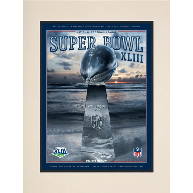 Pittsburgh Steelers vs. Minnesota Vikings Super Bowl IX 10.5 x 13  Sublimated Plaque