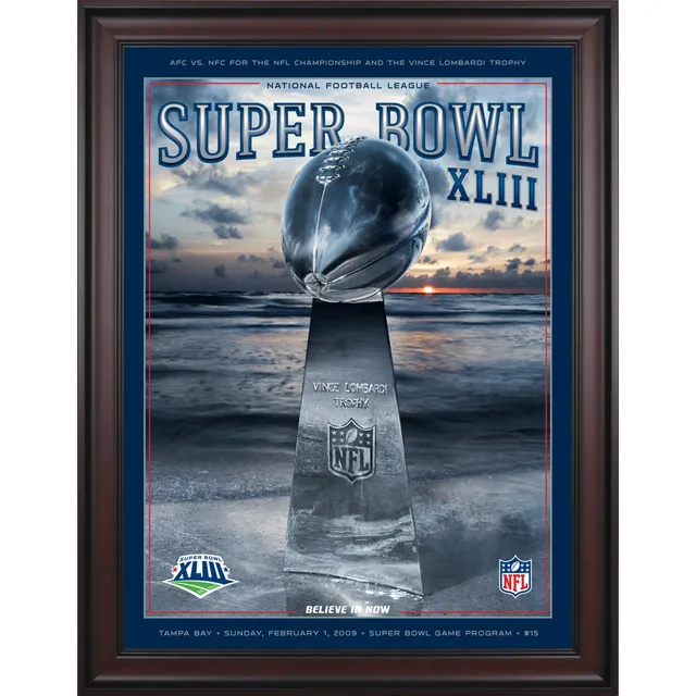 Framed Pittsburgh Steelers Super Bowl Trophies Six Pack Print 