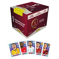 Boîte d'autocollants scellée en usine de la Coupe du monde de football Panini 2022, paquet de 50