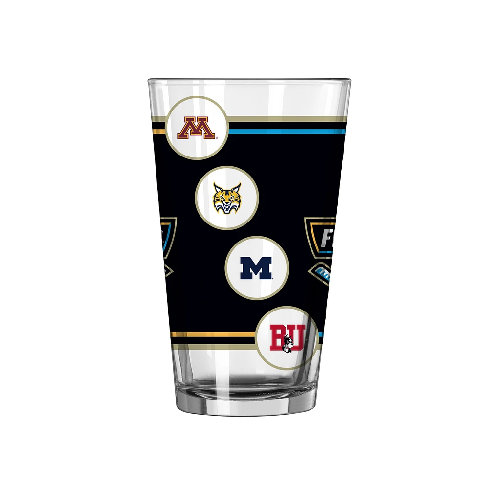 Tournoi de hockey sur glace masculin NCAA Frozen Four 2023 16 oz. Verre à pinte