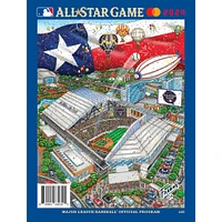 Programme spécialisé MLB All-Star Game 2024 avec illustration de Charles Fazzino