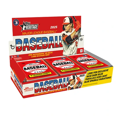 Boîte de loisirs scellée en usine Topps Heritage Baseball 2025