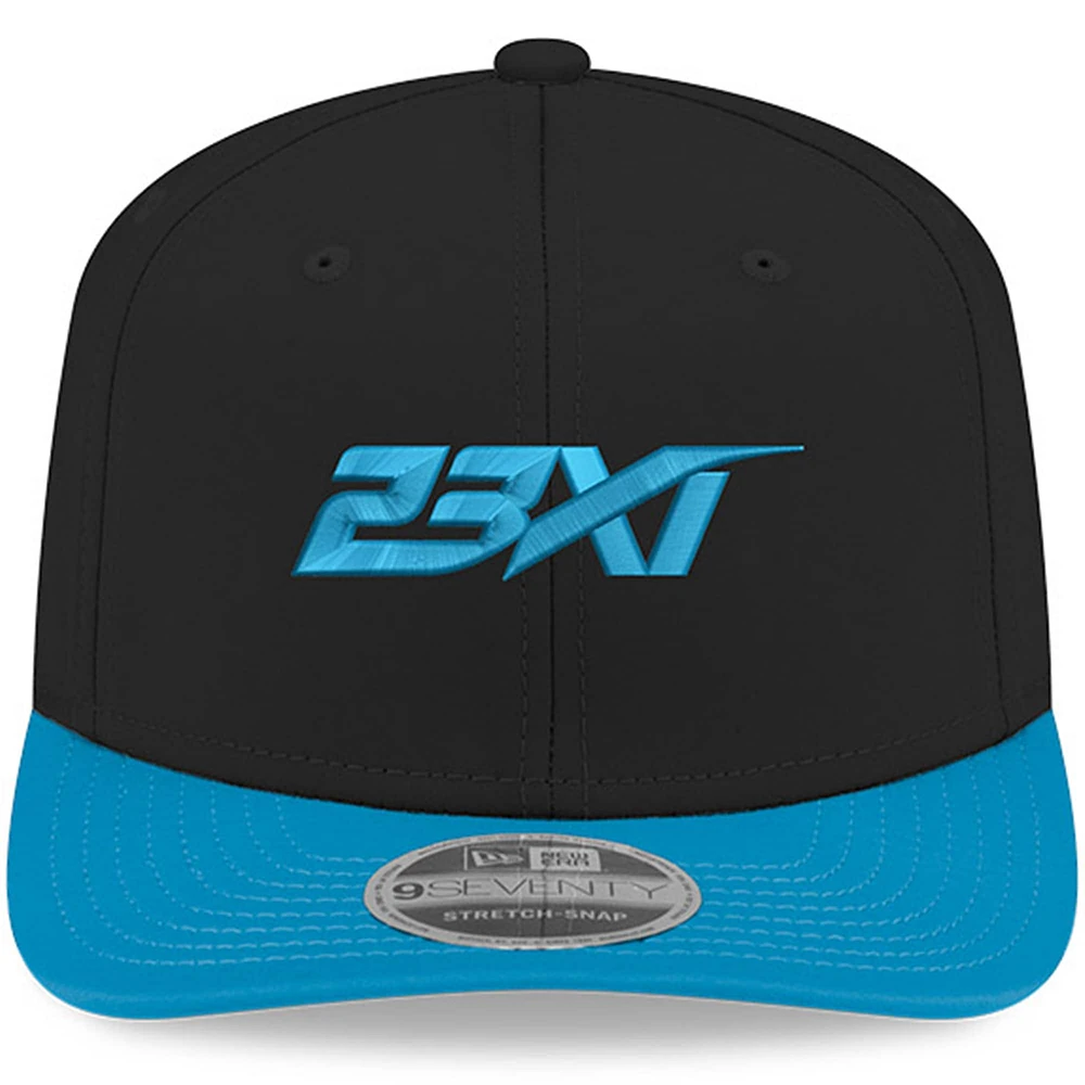 Men's New Era Black/Blue 23XI Racing 9SEVENTY Team Adjustable Hat