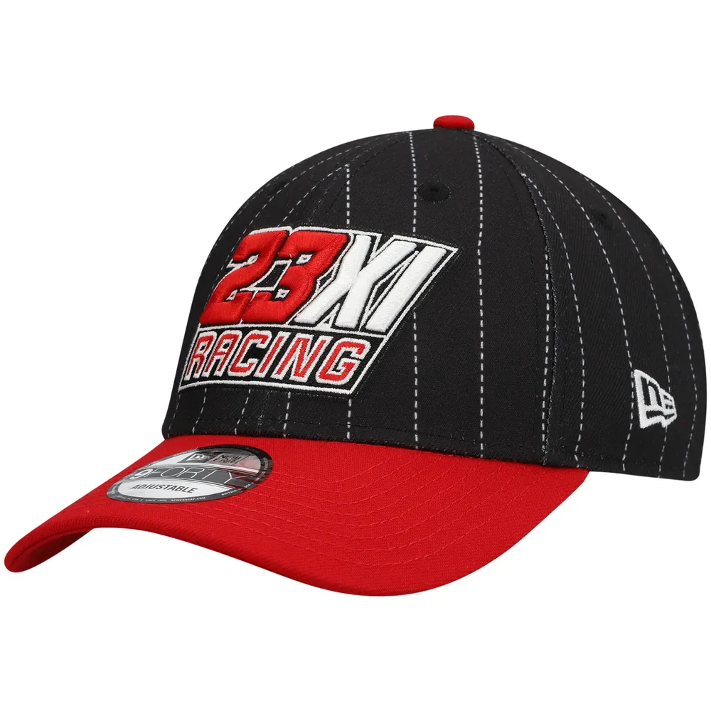 New Era Men's Black, Scarlet San Francisco 49Ers Pinstripe 9Fifty Snapback  Hat