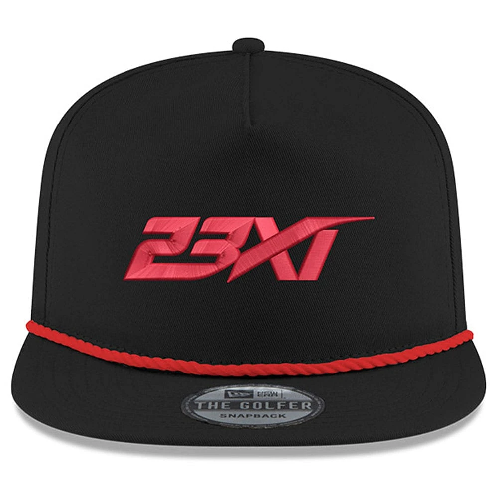 Men's New Era  Black 23XI Racing  Golfer Snapback Hat