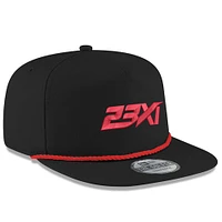 Casquette Snapback de golfeur New Era 23XI Racing New Logo noire pour hommes