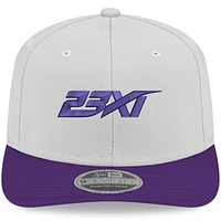 Casquette ajustable New Era 23XI Racing 9SEVENTY Team pour homme, blanche/violette