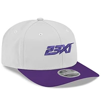 Casquette ajustable New Era 23XI Racing 9SEVENTY Team pour homme, blanche/violette