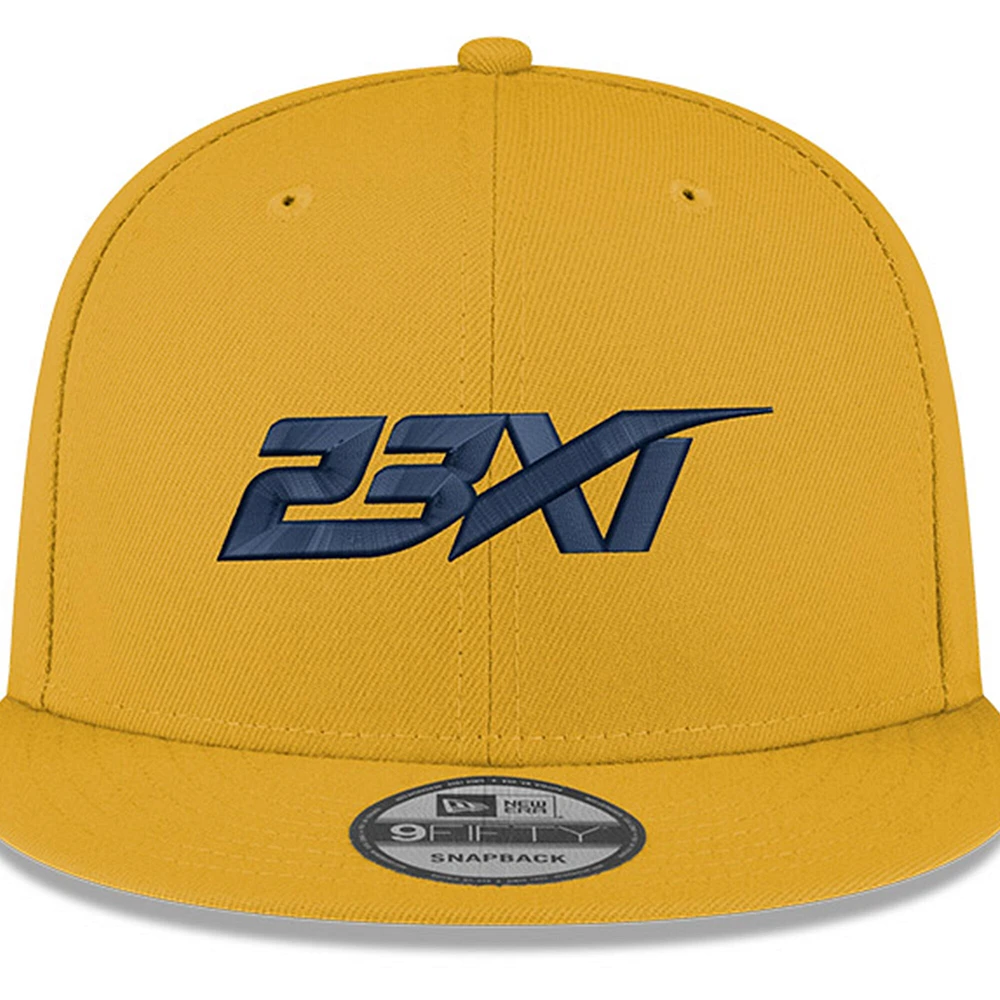Casquette snapback jaune New Era 23XI Racing 9FIFTY pour homme