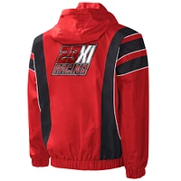 Men's Starter Red/Black 23XI Racing Impact Half-Snap Pullover Jacket