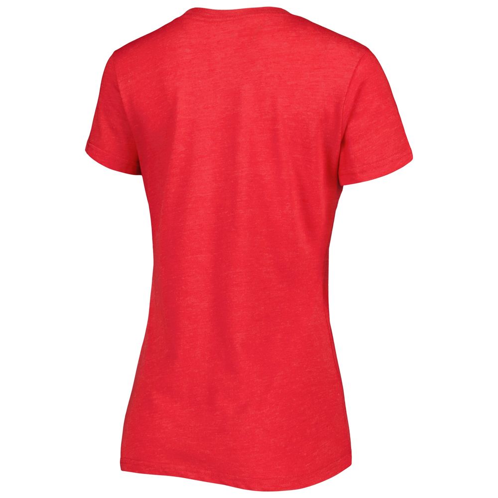 Women's G-III 4Her by Carl Banks Red 23XI Racing Bump & Run V-Neck T-Shirt