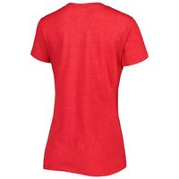 Women's G-III 4Her by Carl Banks Red 23XI Racing Bump & Run V-Neck T-Shirt