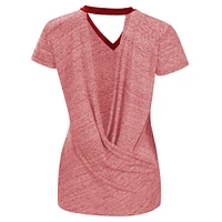 T-shirt femme Touch Heather Red 23XI Racing Halftime Back Wrap