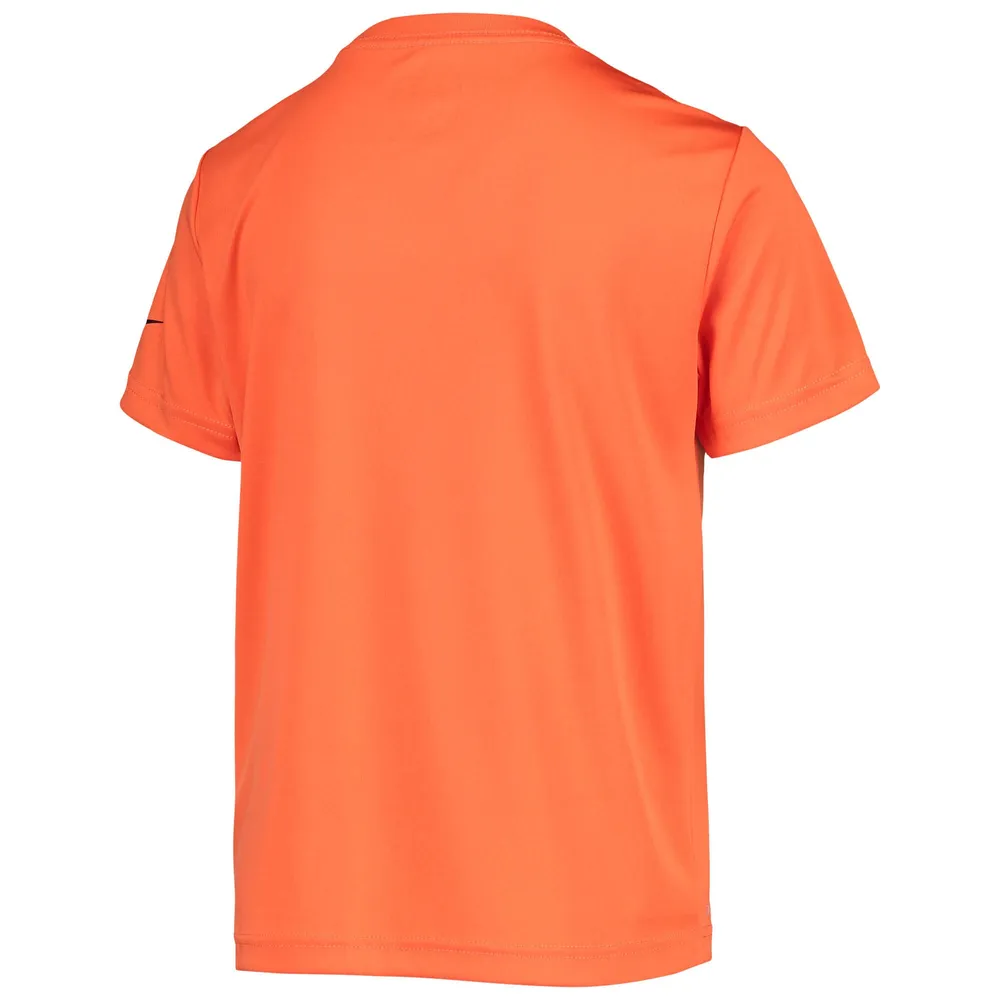 T-shirt Nike 3BRAND by Russell Wilson Shotgun Performance pour enfant orange