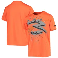 T-shirt Nike 3BRAND by Russell Wilson Shotgun Performance pour enfant orange