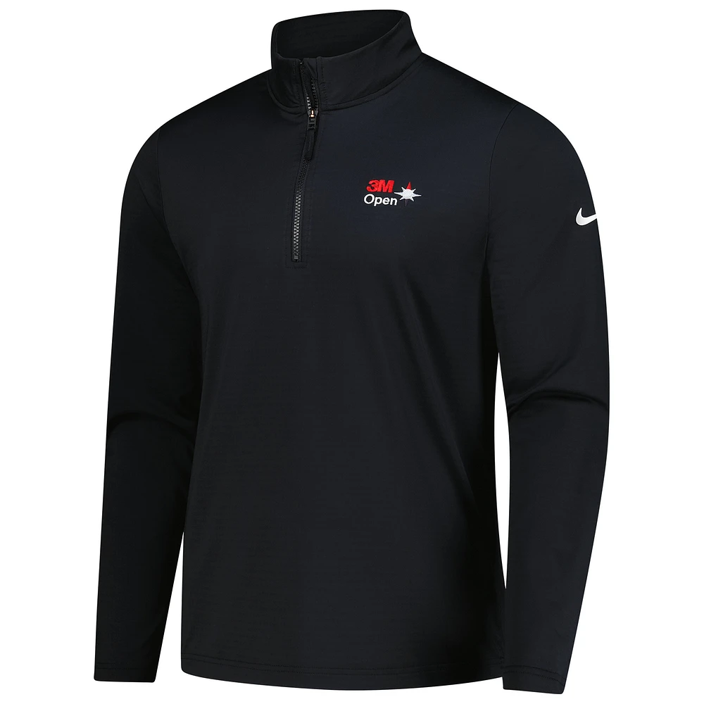 Men's Nike  Black 3M Open Victory Performance Half-Zip Pullover