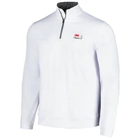 Men's Barstool Golf White 3M Open Quarter-Zip Top