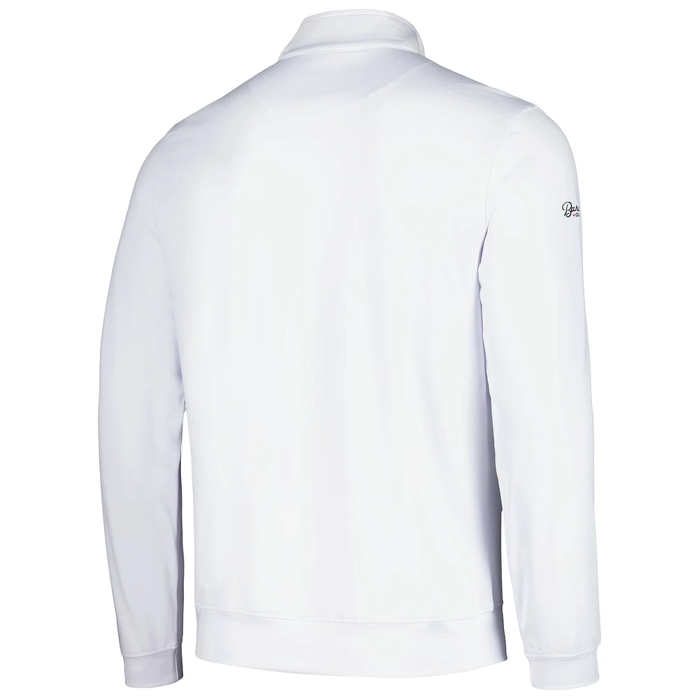 Men's Barstool Golf White 3M Open Quarter-Zip Top