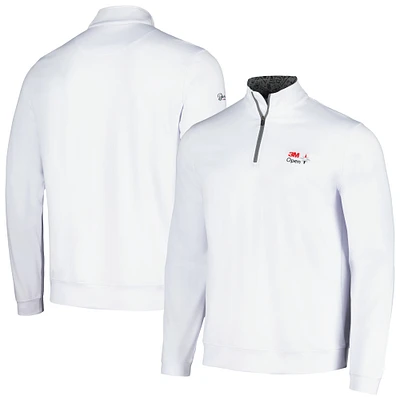 Men's Barstool Golf White 3M Open Quarter-Zip Top