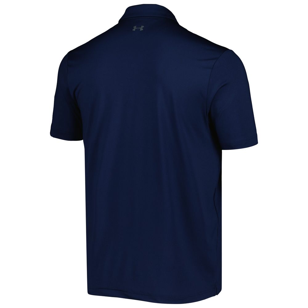 Men's Under Armour Navy 3M Open T2 Green Polo