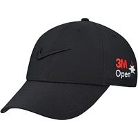 Unisex Nike  Black 3M Open Swoosh Club Performance Adjustable Hat