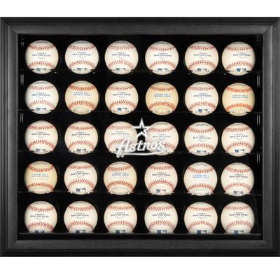 Houston Astros Fanatics Authentic Logo Mahogany Framed 30-Ball Display Case