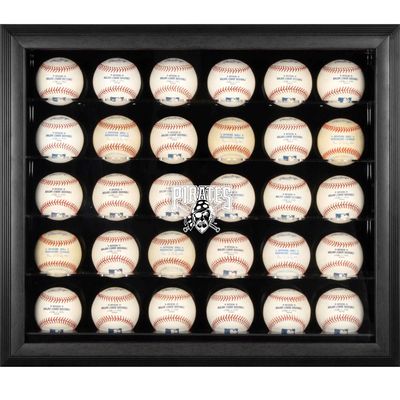 Pittsburgh Pirates Fanatics Authentic Logo Mahogany Framed 30-Ball Display Case