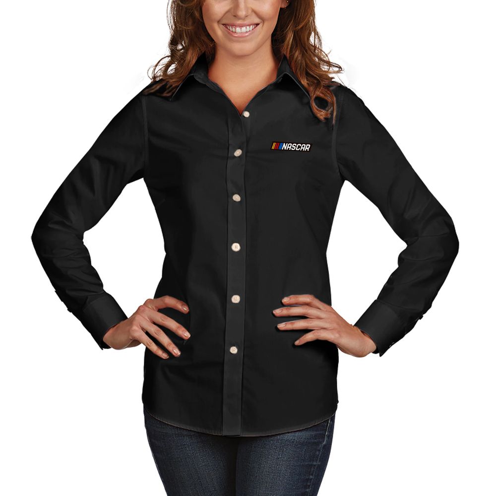 NASCAR Antigua Women's Dynasty Button-Down Woven Shirt