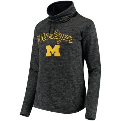Michigan Wolverines Women's Funnel Neck Pullover Sweatshirt