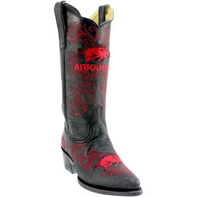 Arkansas Razorbacks Women's 13" Embroidered Boots