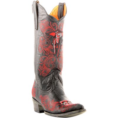 Texas Tech Red Raiders Women's Masked Rider 13" Embroidered Boots - Black