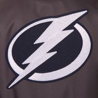 Tampa Bay Lightning JH Design Front Hit Poly Twill Jacket