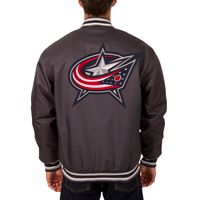 Columbus Blue Jackets JH Design Two Hit Poly Twill Jacket