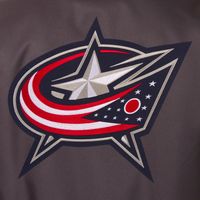 Columbus Blue Jackets JH Design Two Hit Poly Twill Jacket