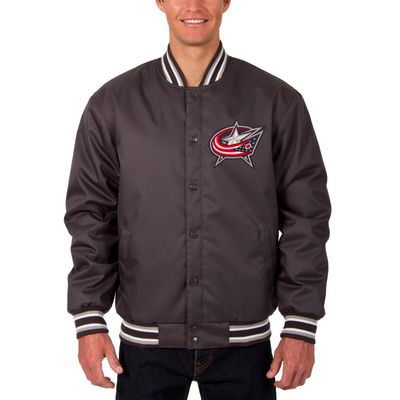 Columbus Blue Jackets JH Design Two Hit Poly Twill Jacket